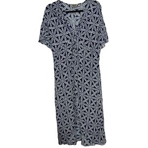 Show Me Your Mumu Get Twisted Wrap Maxi Dress Geometric Print Kaftan Sz XS Beach